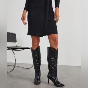 BRAND NEW Oasis Society Croc Embossed Tall Boot